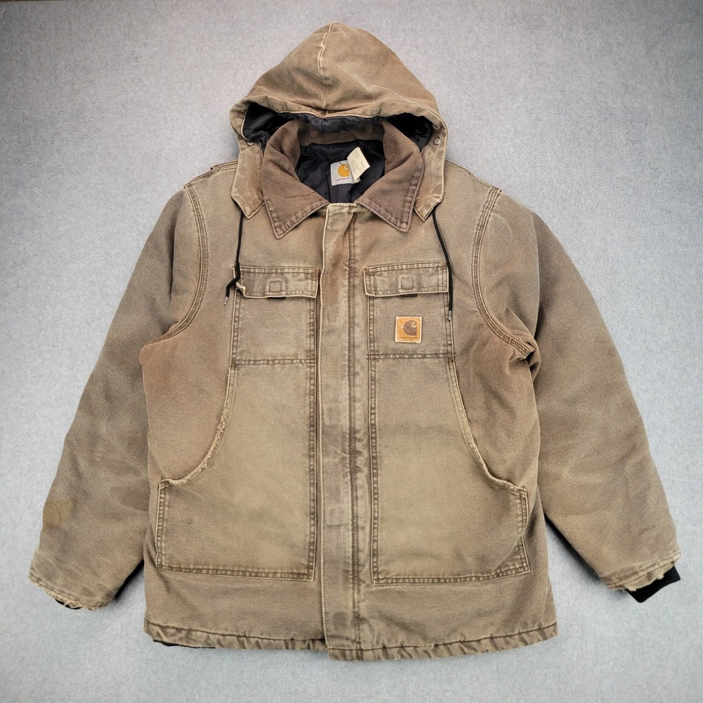 Carhartt C26CHT Arctic Traditional Coat Mens Large Chestnut Brown Canvas Hooded